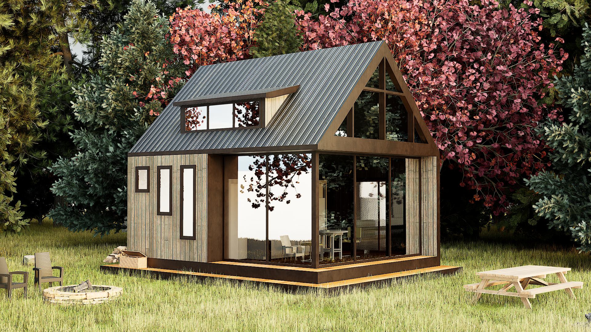 Modern A-Frame ADU Design